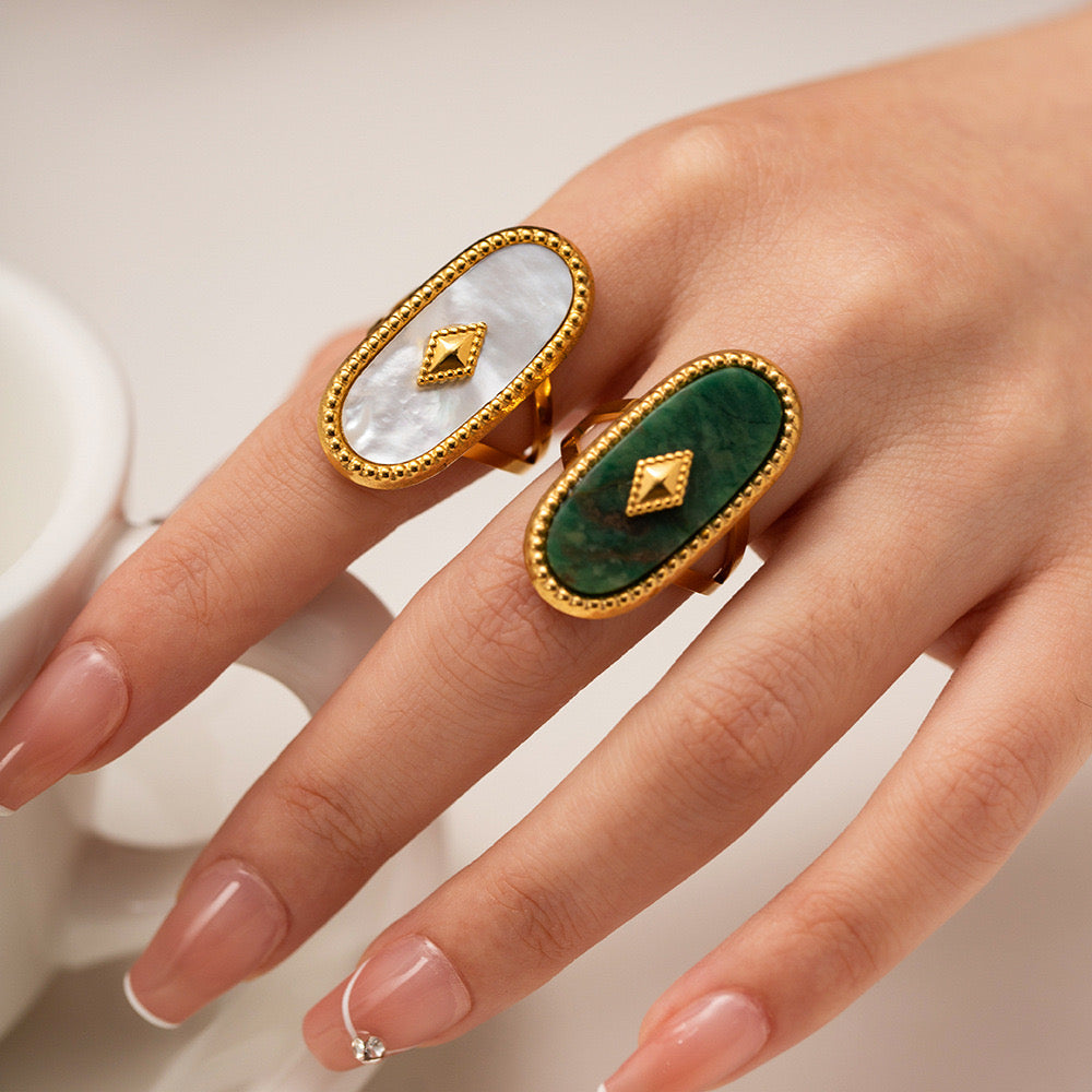 Jessie Natural stone rings