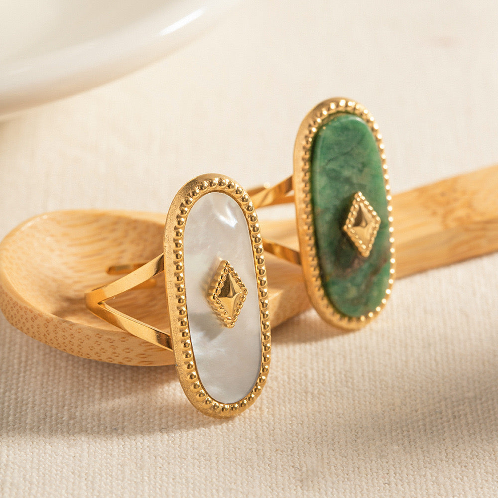 Jessie Natural stone rings