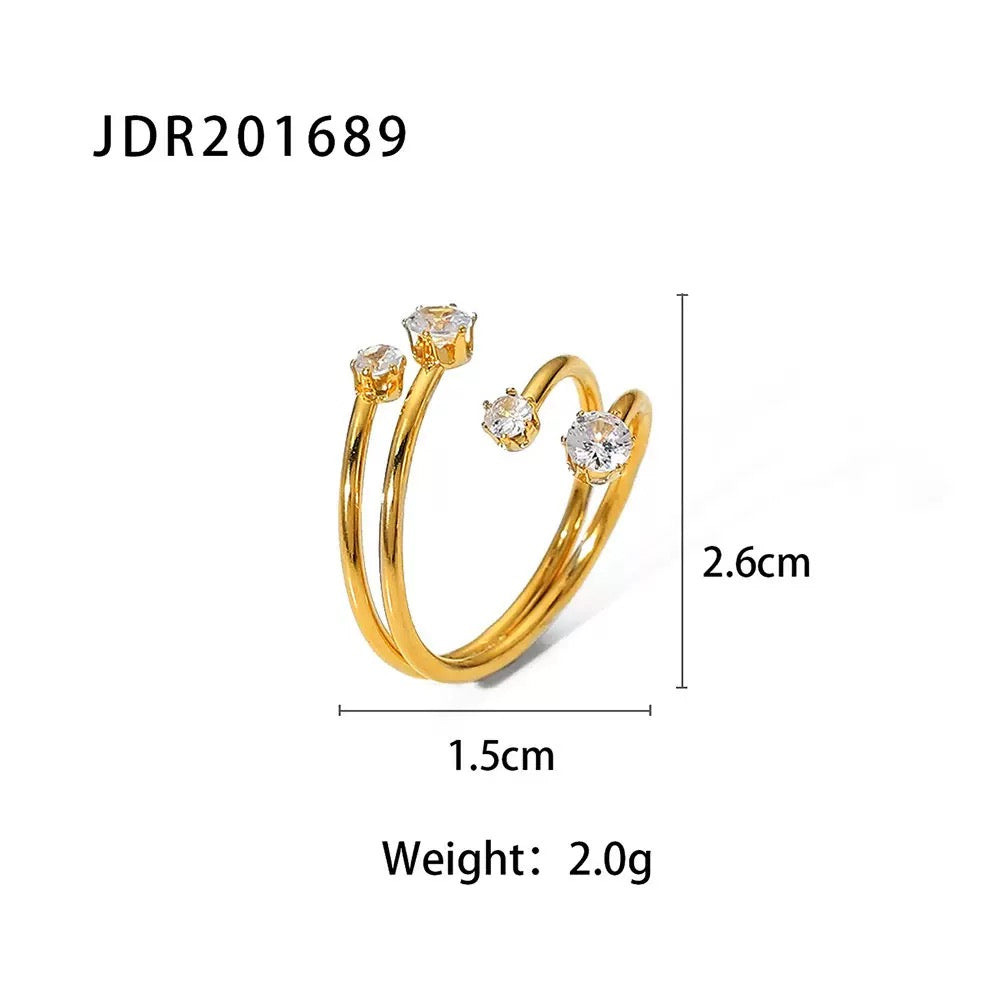 Delliah Shooting star rings