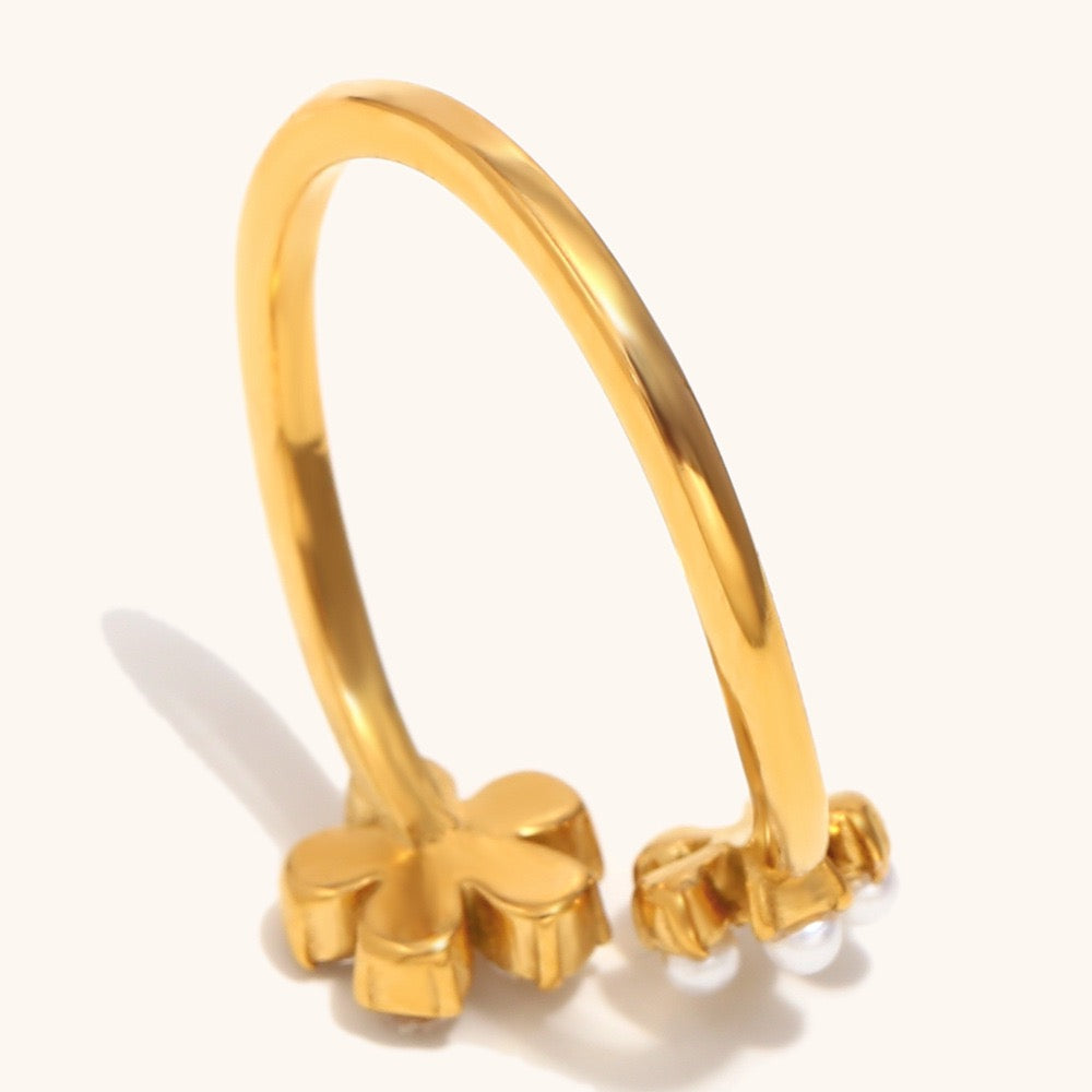Double flower rings