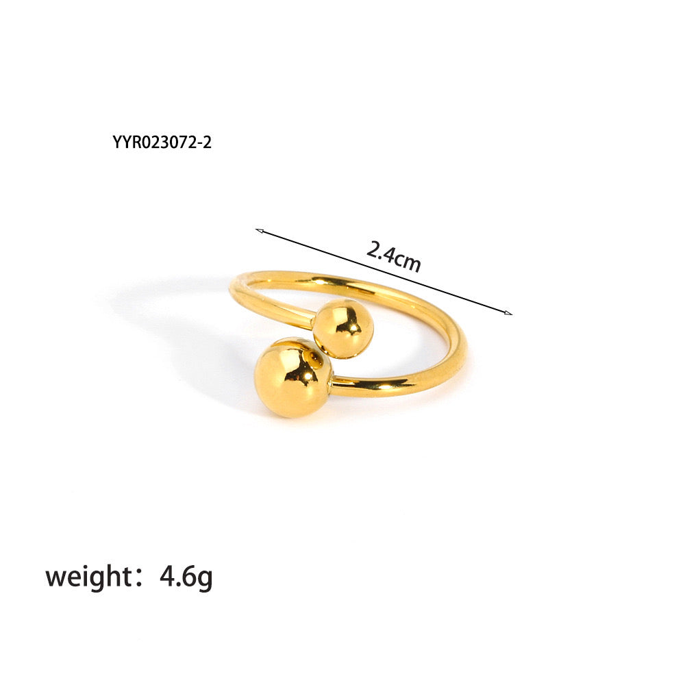 Jess Gold balls rings