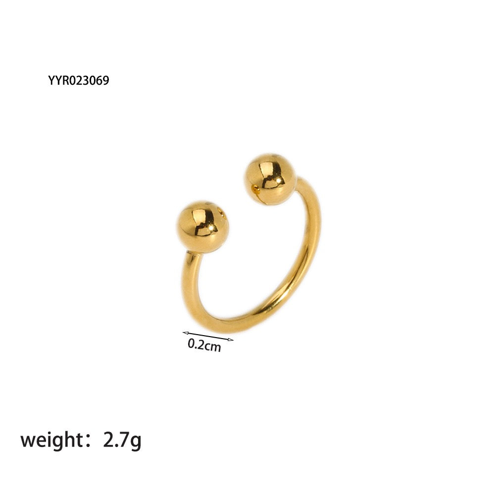 Jess Gold balls rings