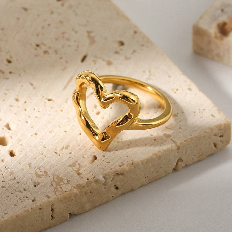Cute heart rings