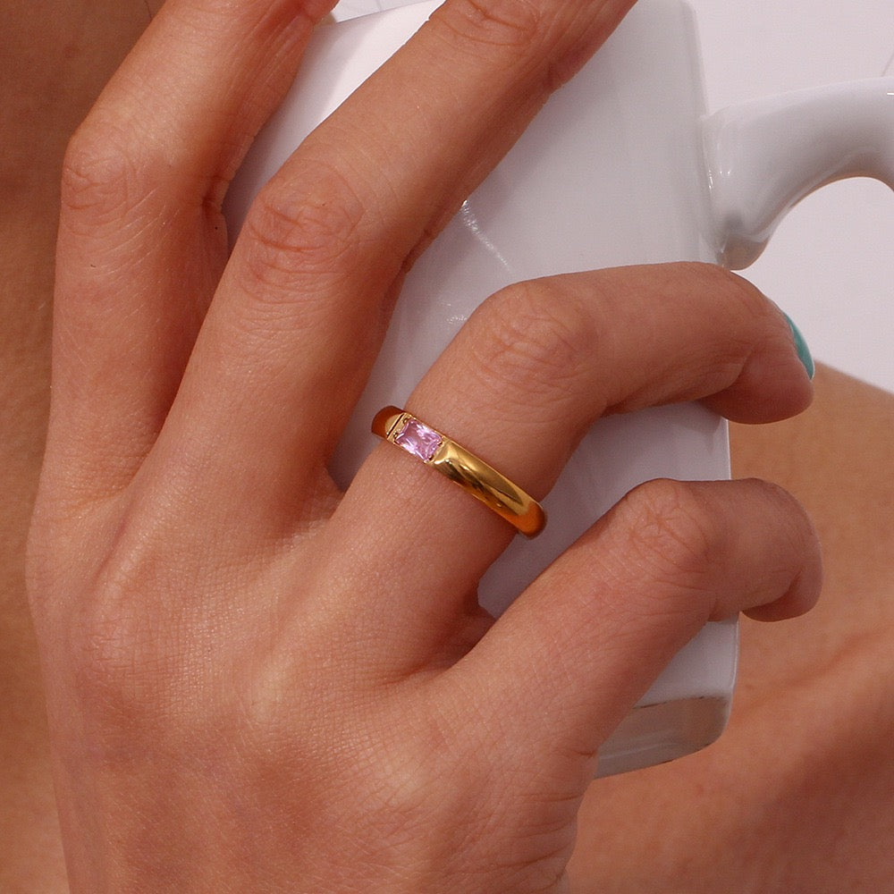 Birth stone rings