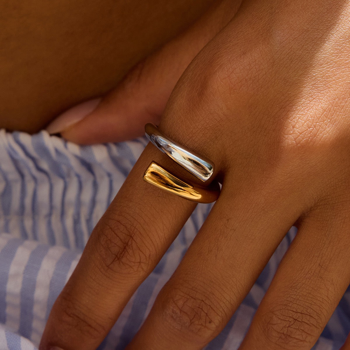 Two tone rings collection