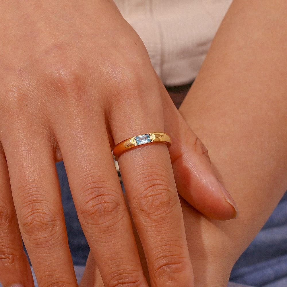 Birth stone rings