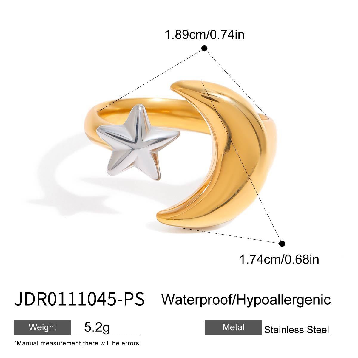 Liberty moon star ring