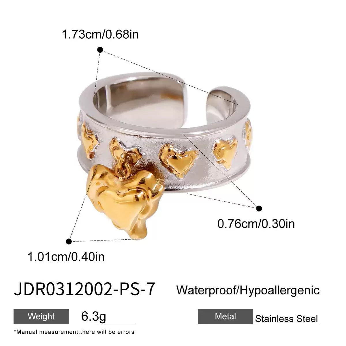 Vintage heart rings