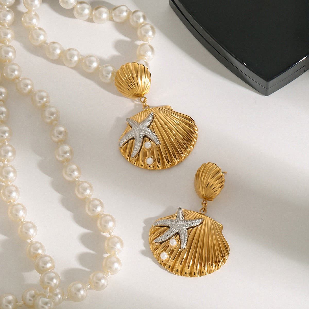 Big shell earrings