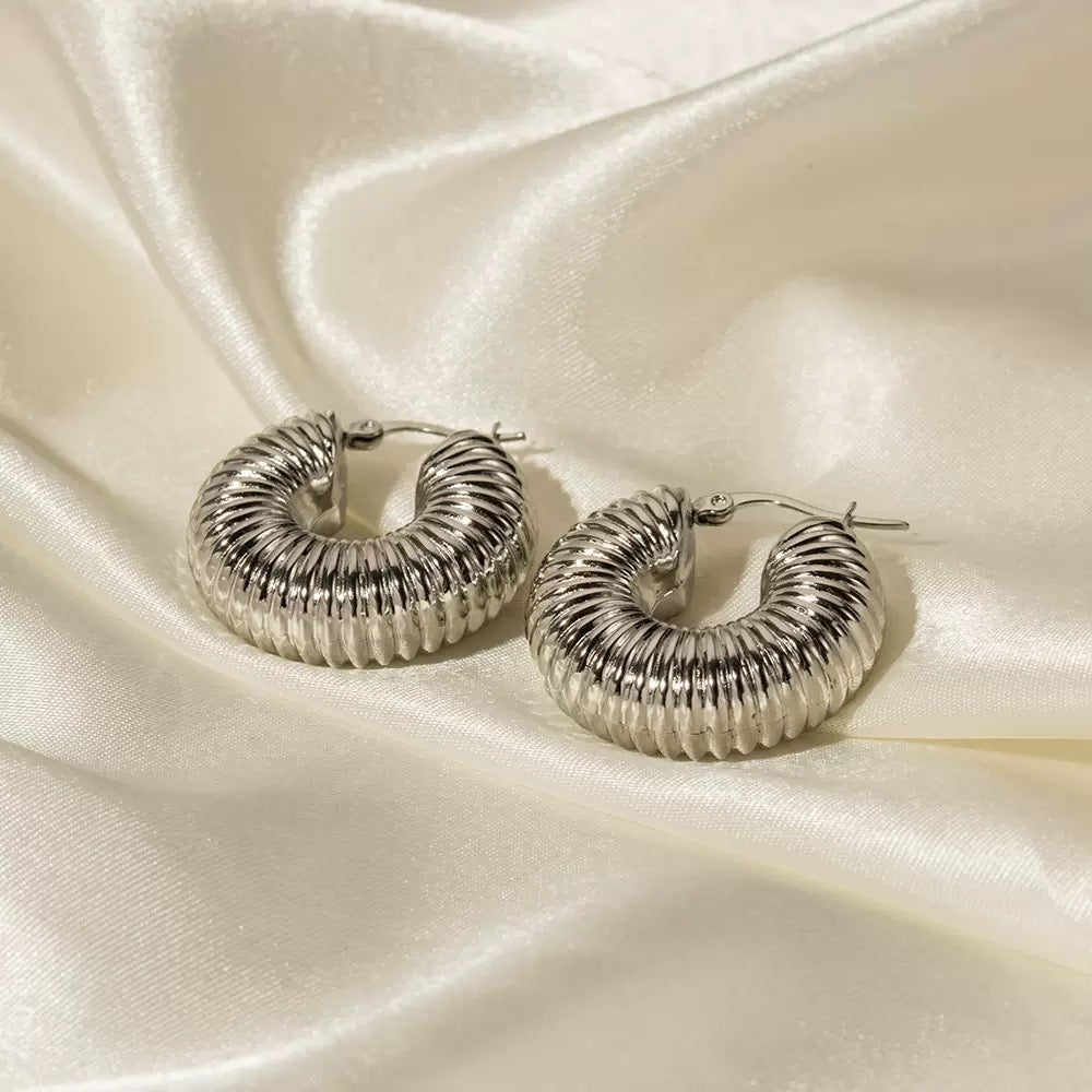 Katrina Stainless steel hoops collection