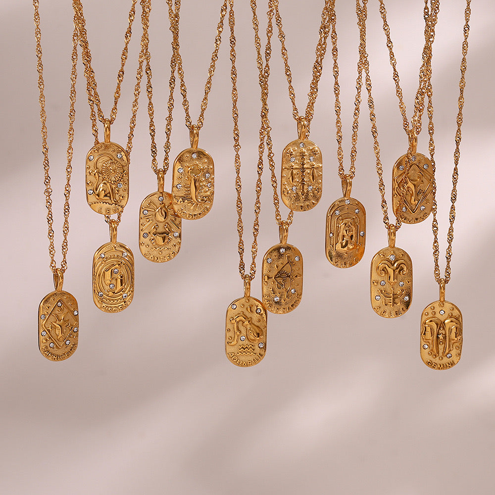 Star signs necklaces