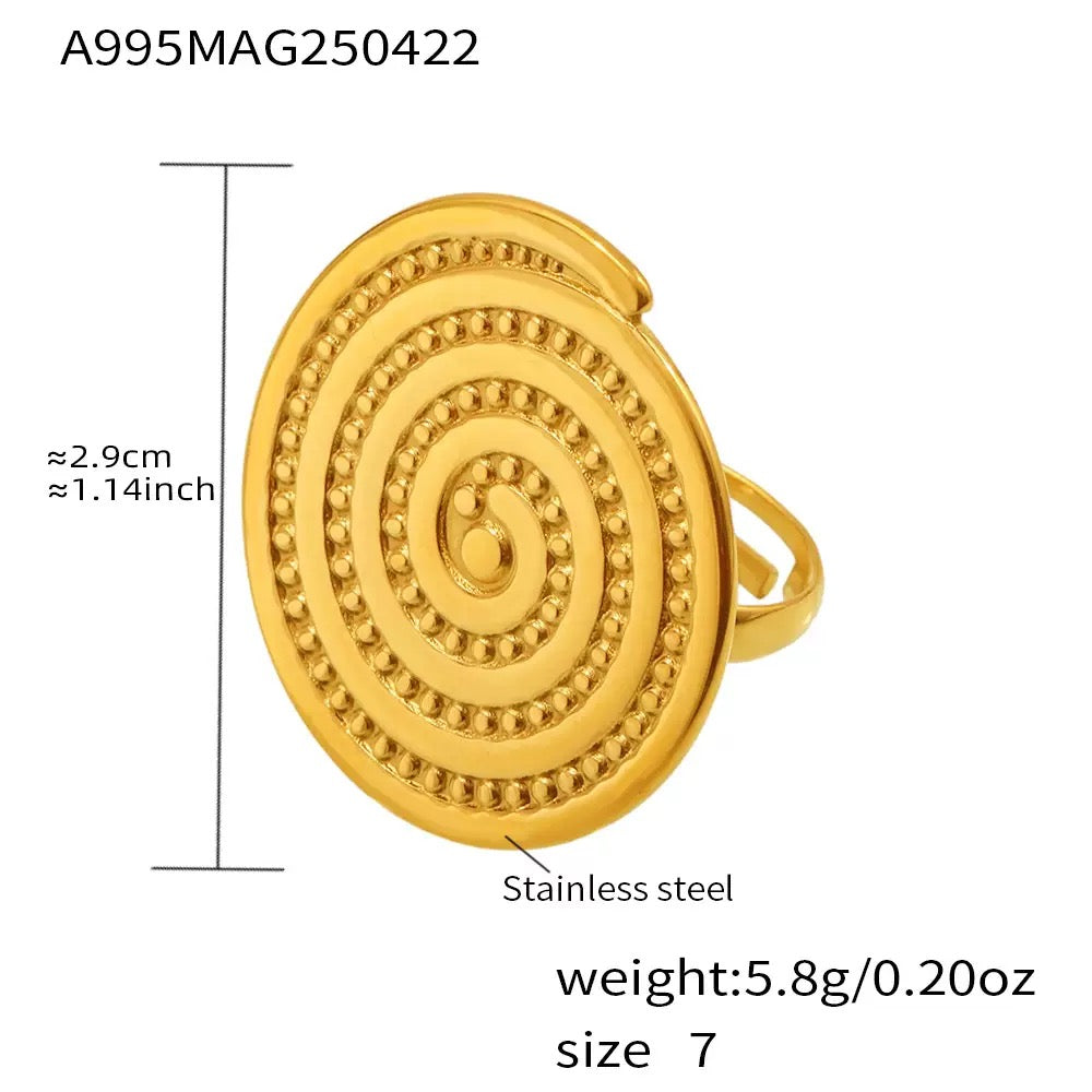 Big swirl ring