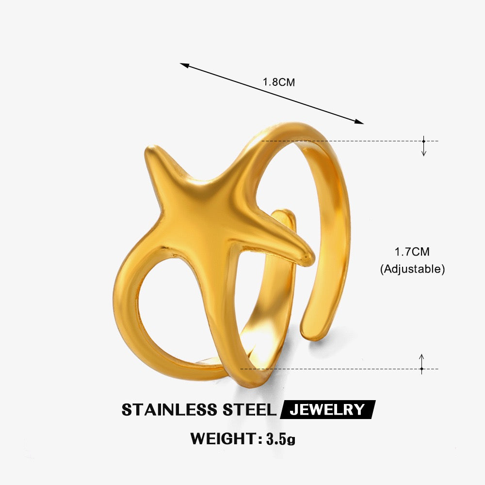 Lovely starfish rings