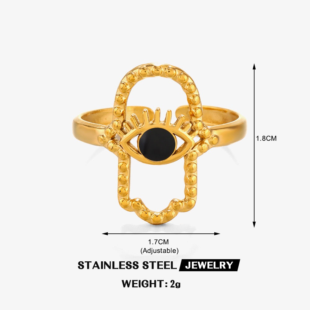 Hamsa palm rings