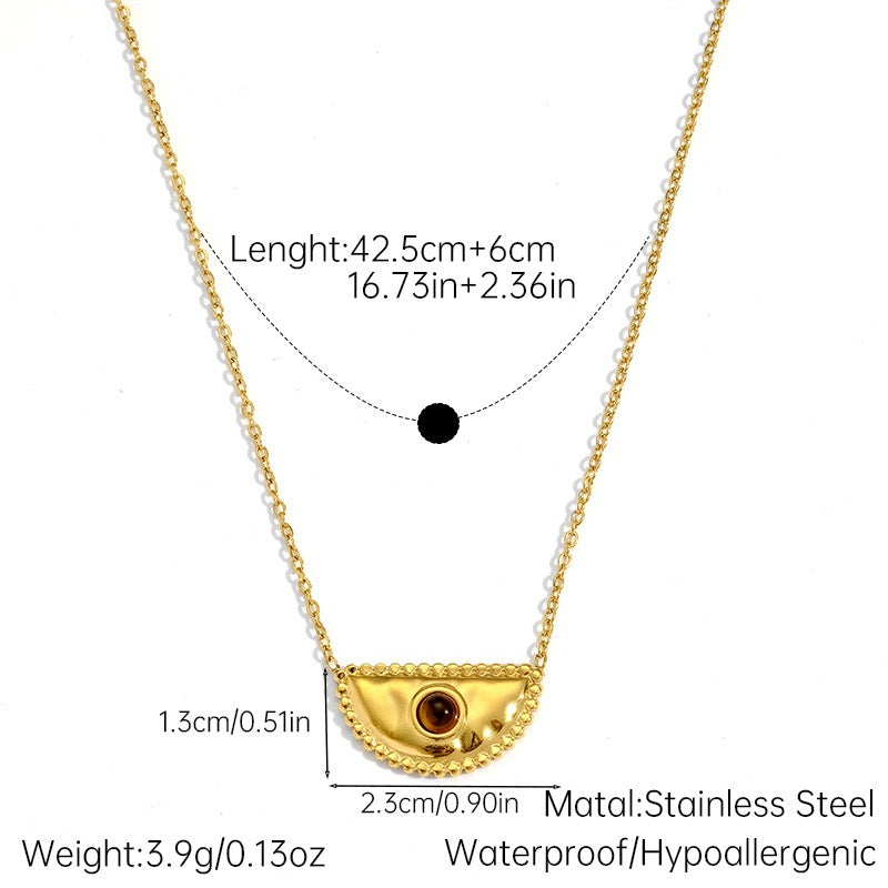Half moon necklace