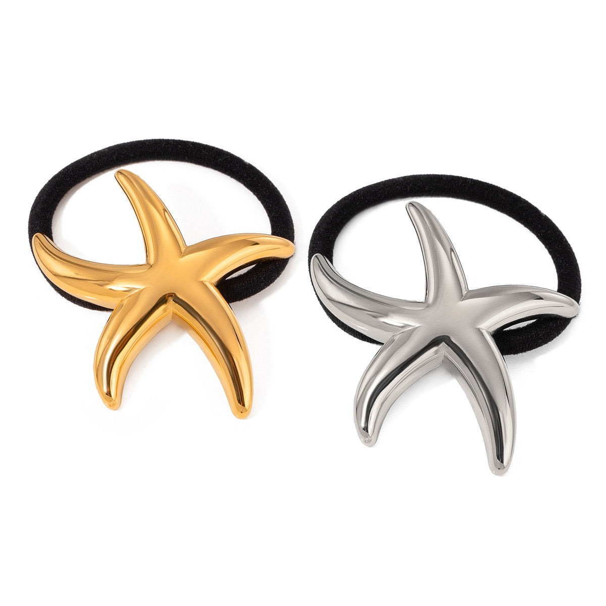 Beach seastar hair ties