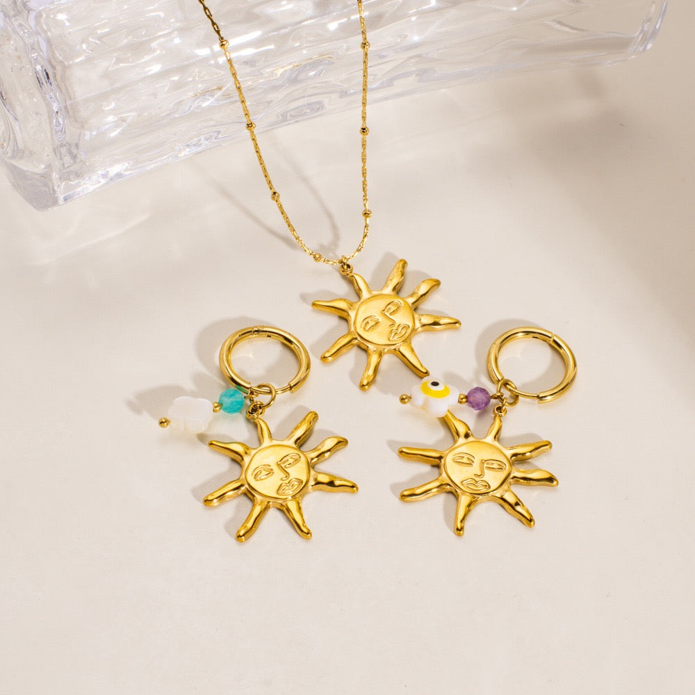 Dainty charm hoops
