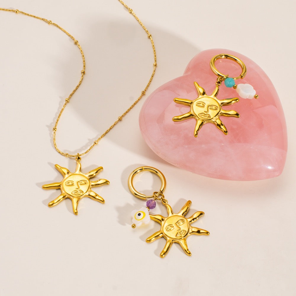 Dainty charm hoops