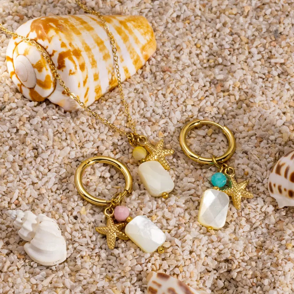 Dainty charm hoops