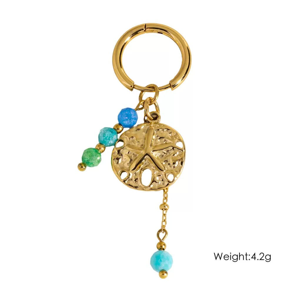 Dainty charm hoops
