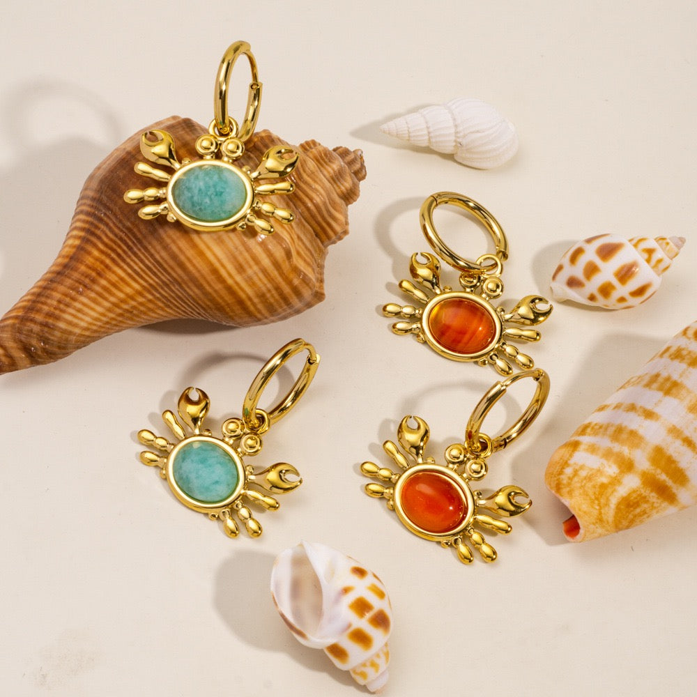 Cute crab hoops