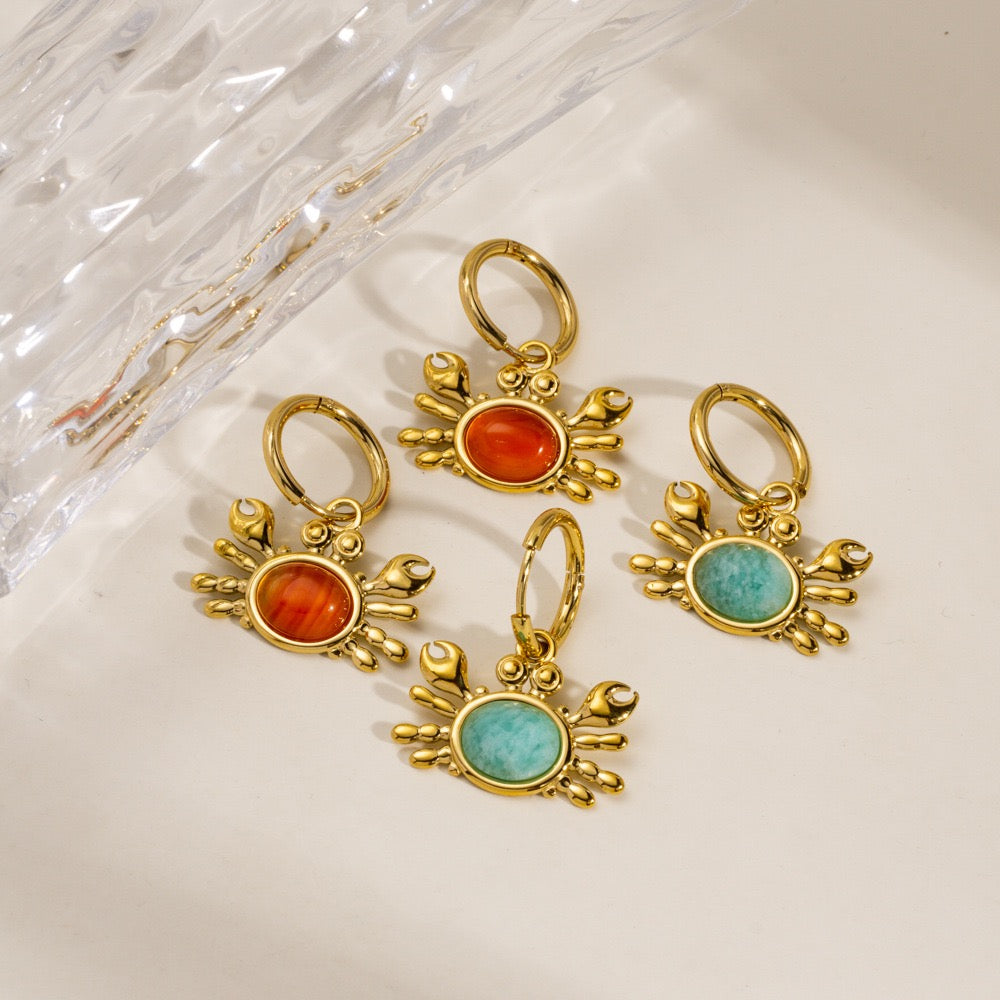 Cute crab hoops