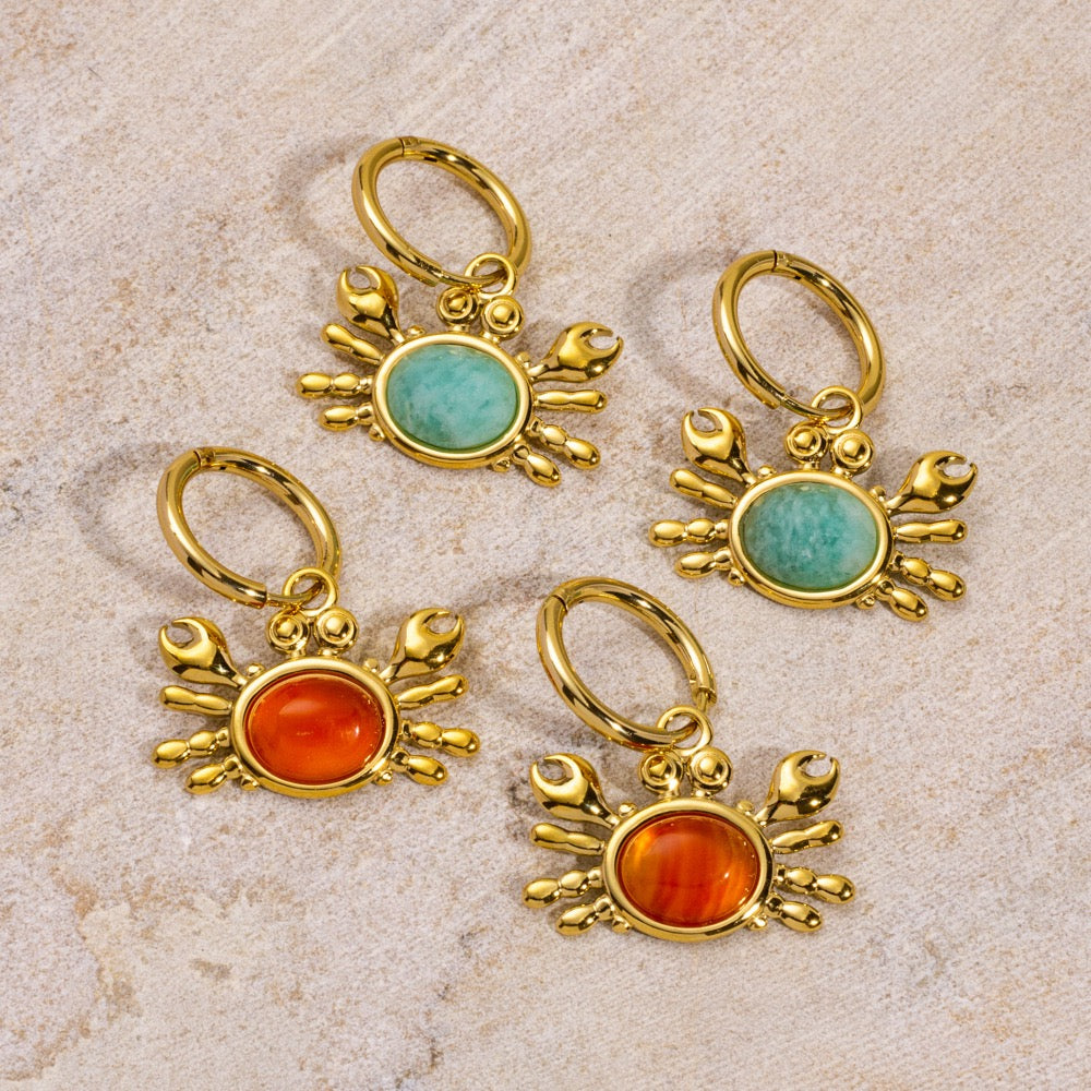 Cute crab hoops