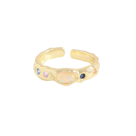 Ysabella opal stone ring