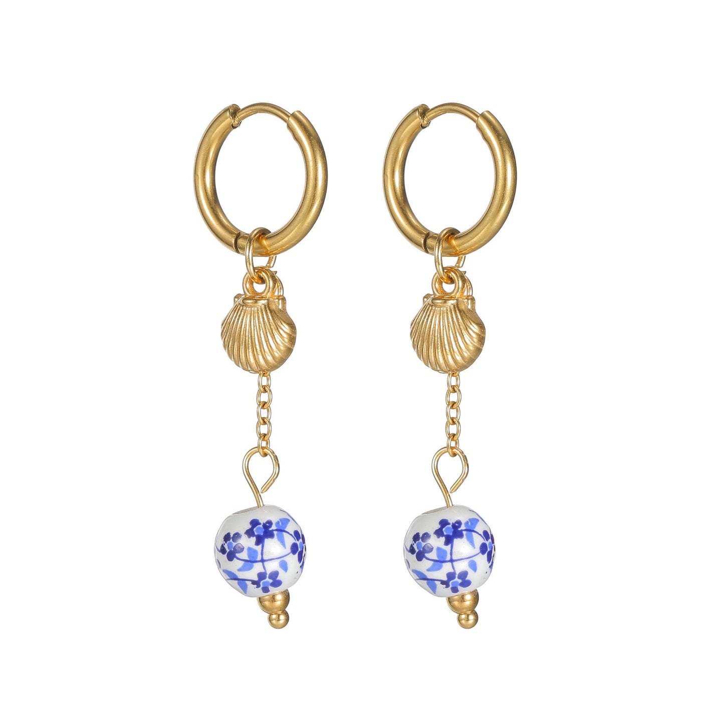 Blue ocean earrings