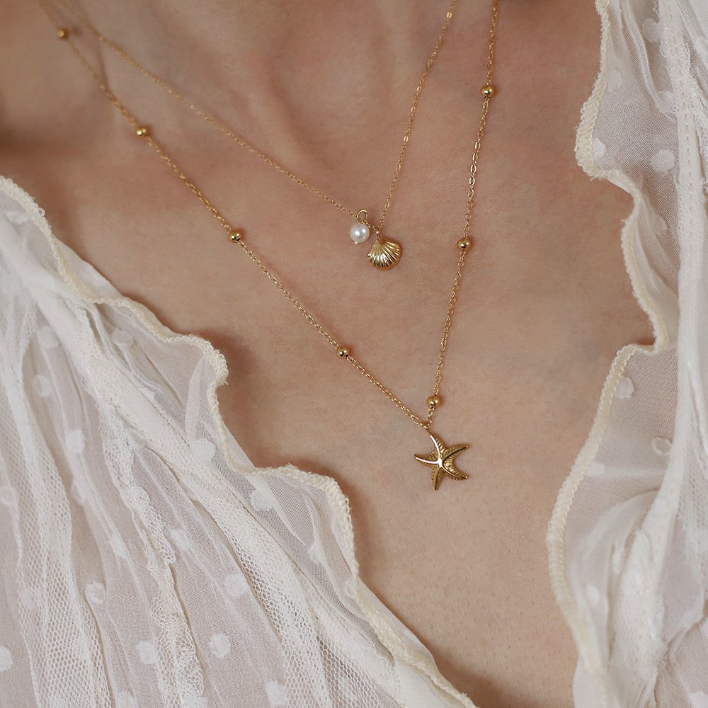 Kappa Beach side double layer necklace