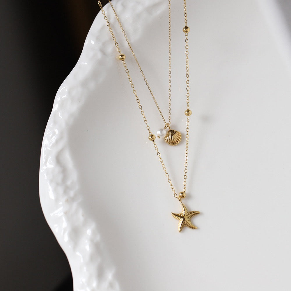 Kappa Beach side double layer necklace