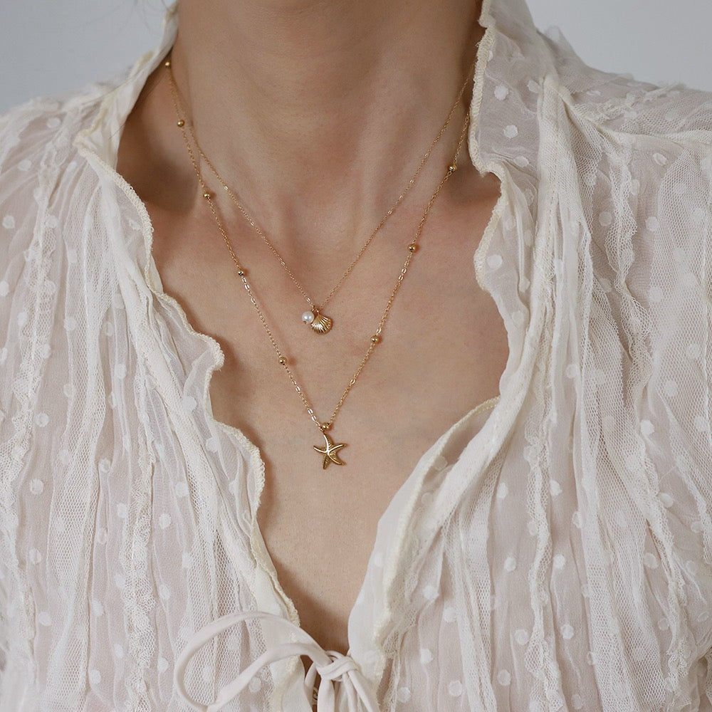 Kappa Beach side double layer necklace
