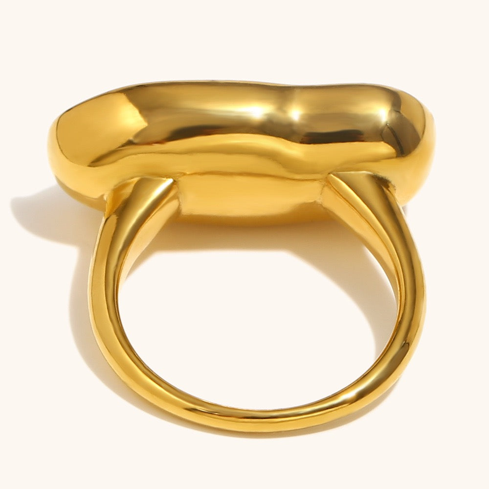 Pearly statement ring