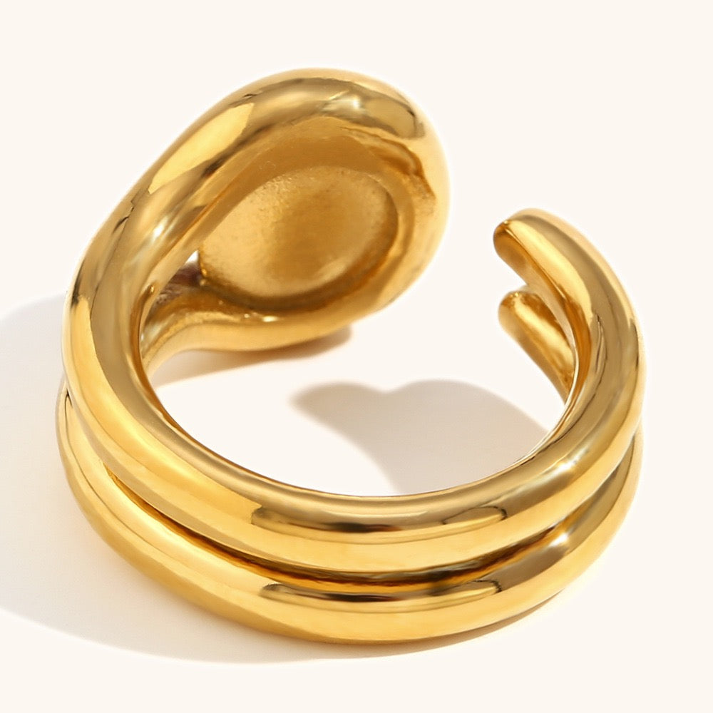 Red Gem stone ring