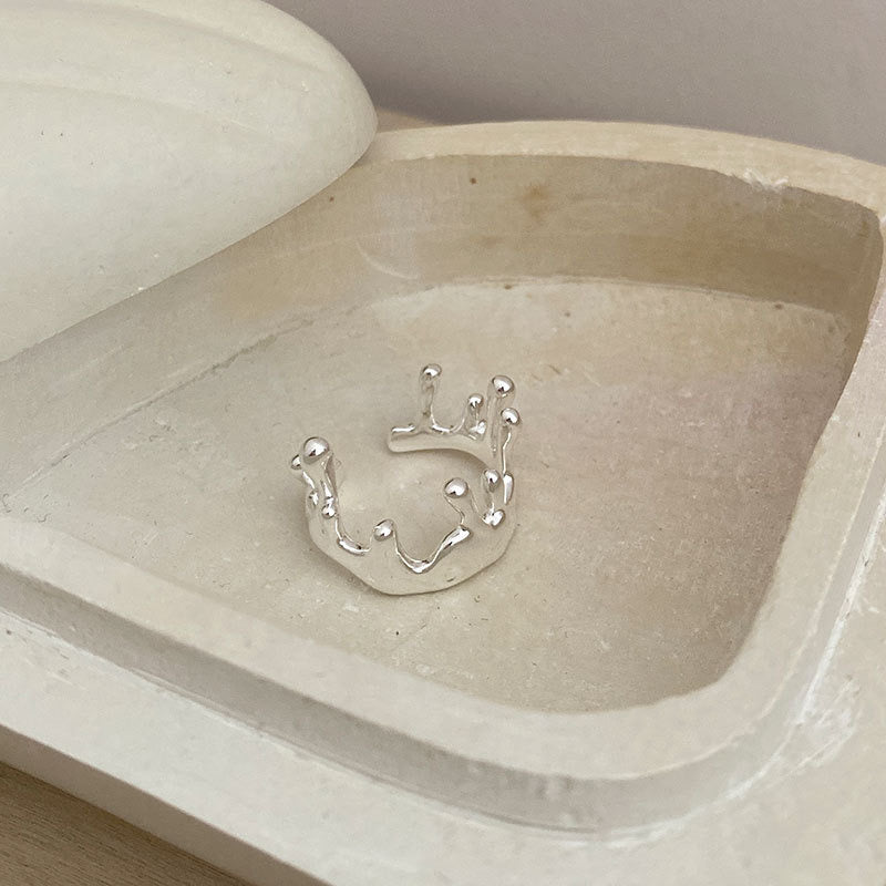 Brielle Lava Crown Silver ring