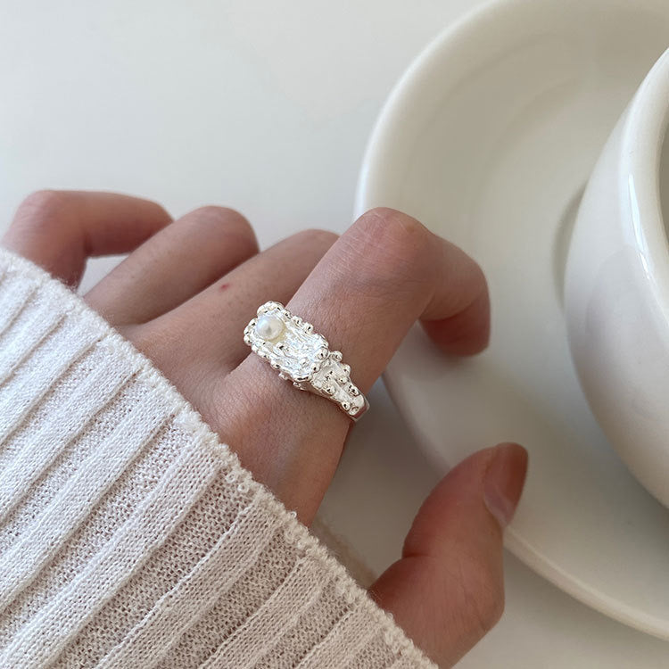 Marina Pearl Silver ring