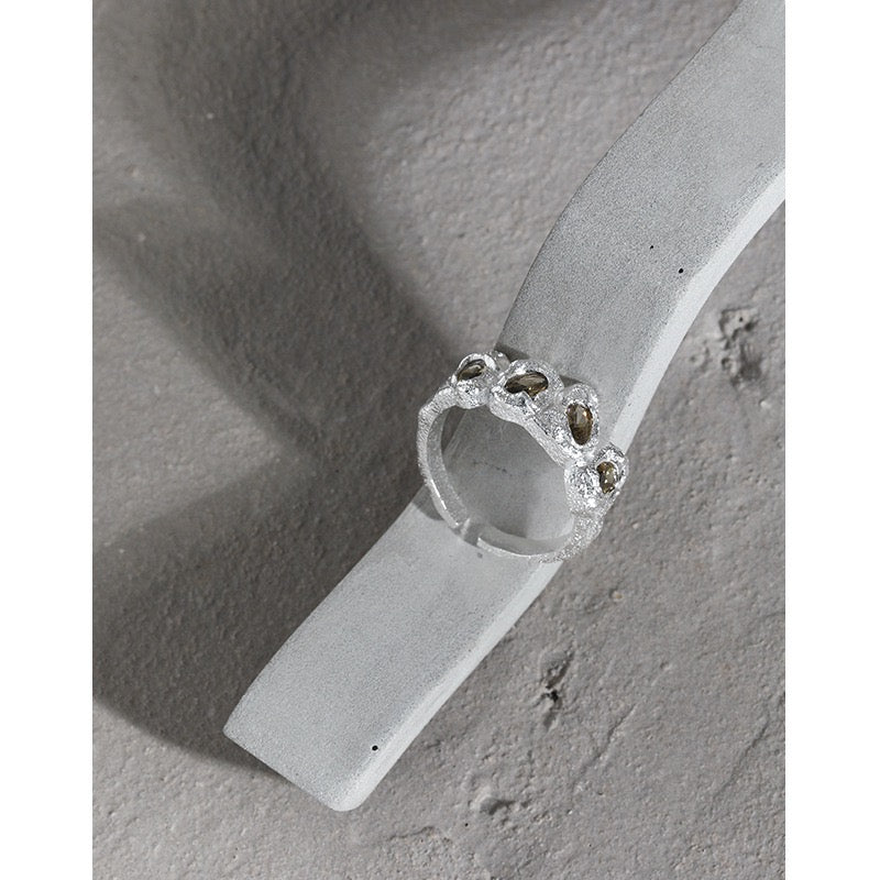 Olive sliver ring