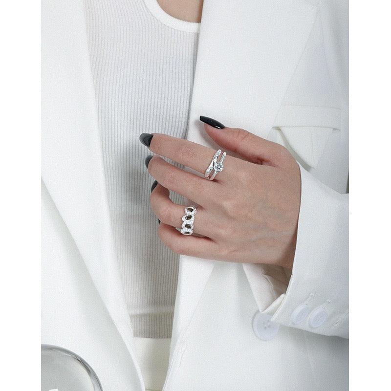 Olive sliver ring