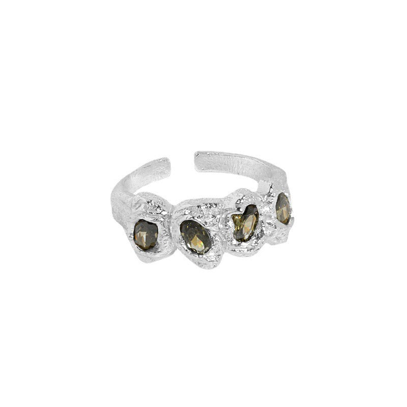Olive sliver ring