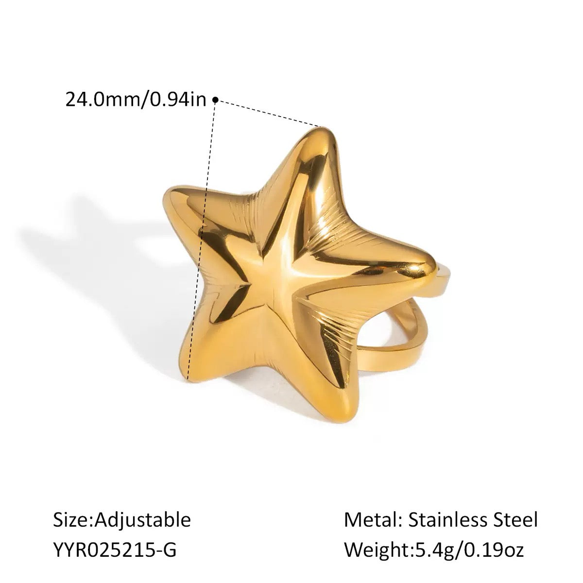 Shining star rings