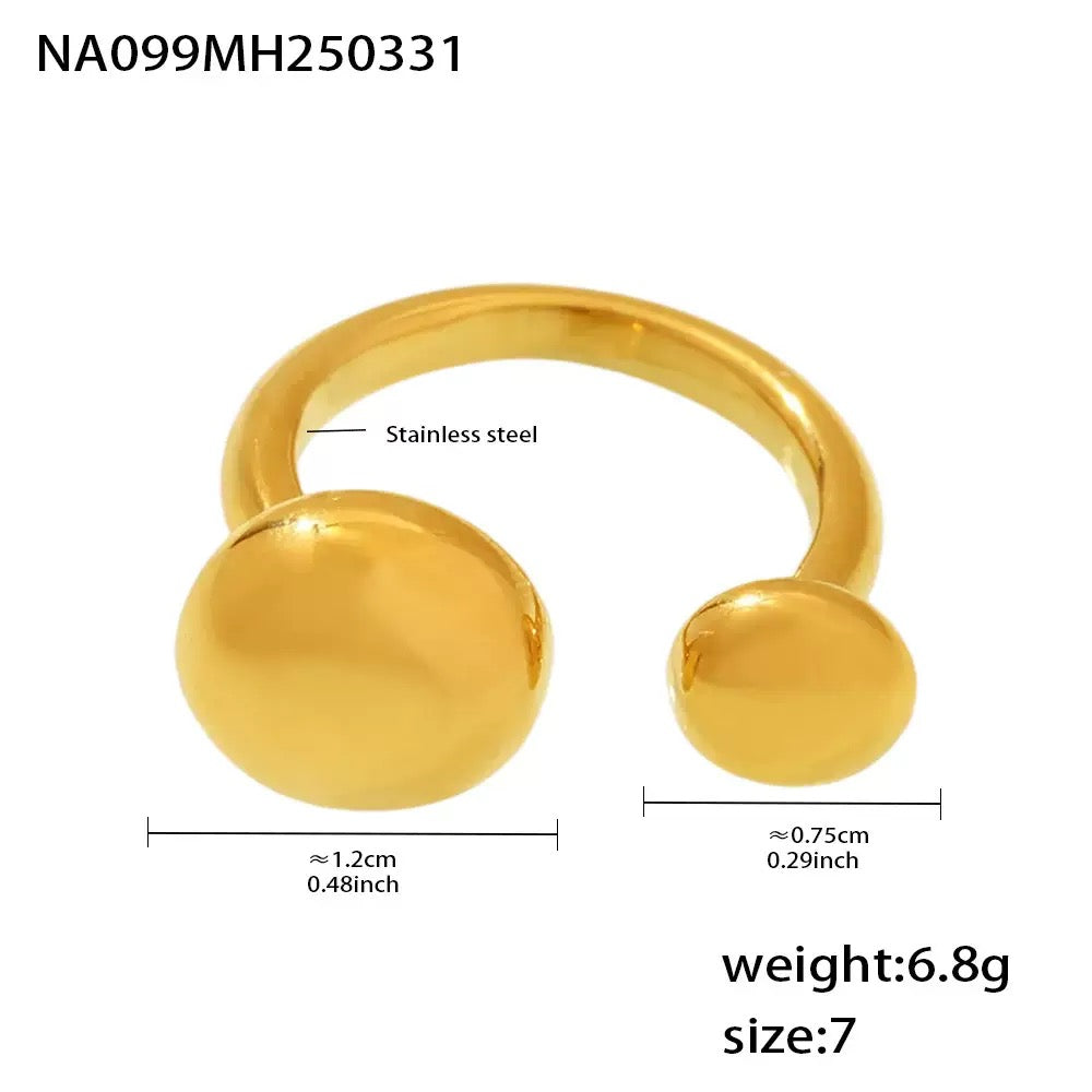 Double beady rings