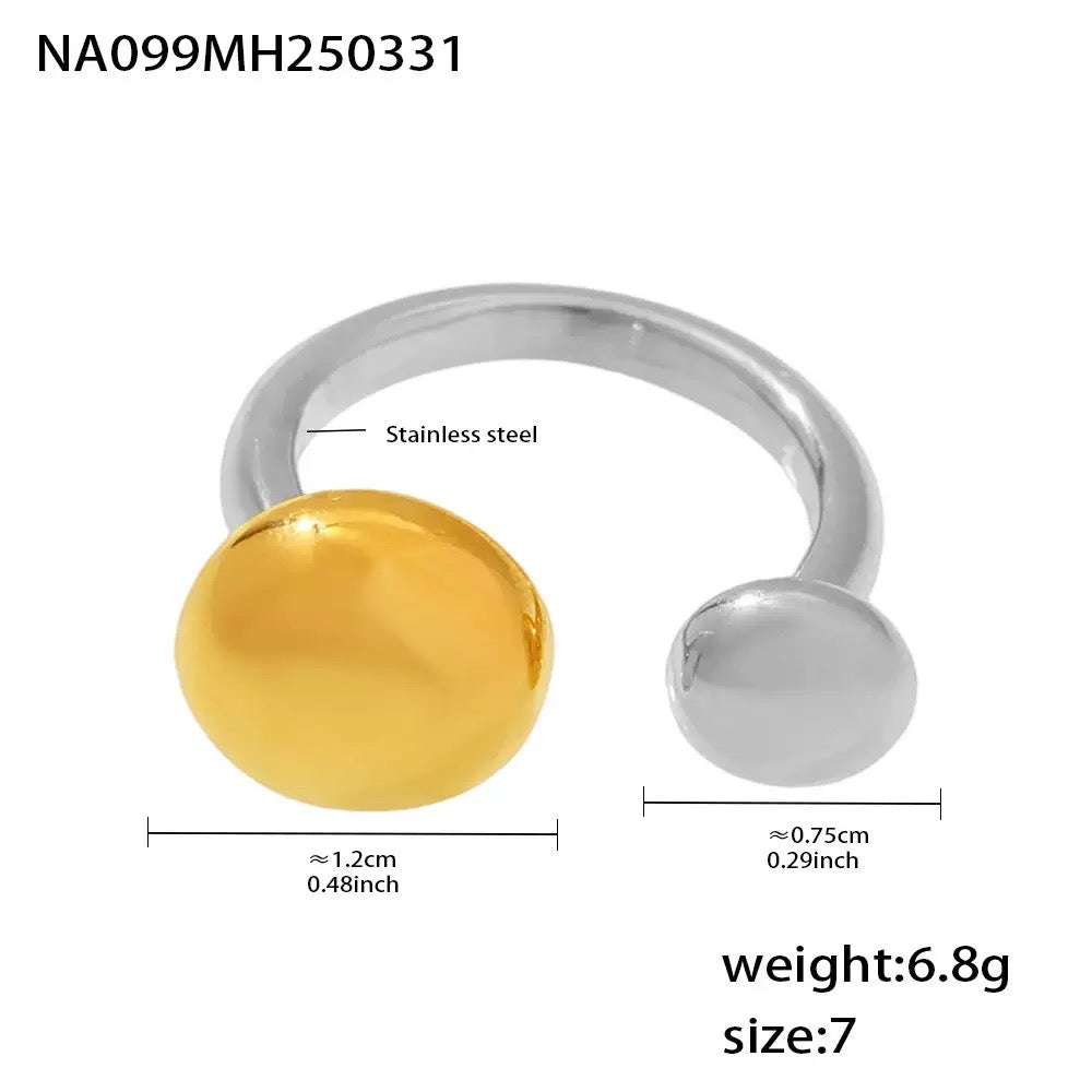Double beady rings
