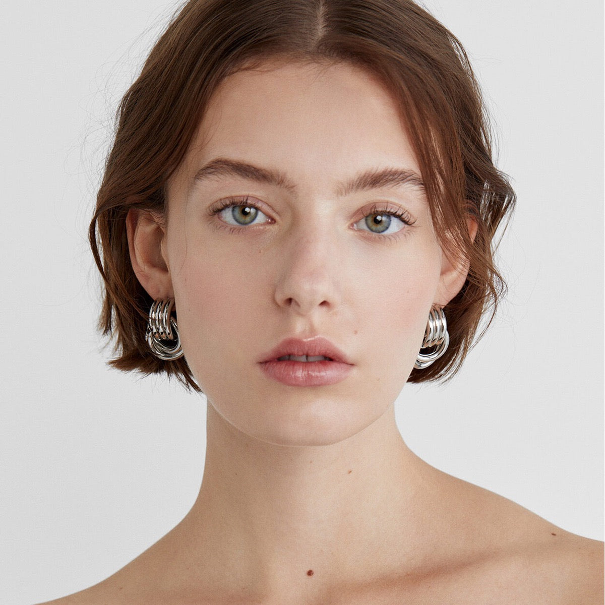 hoops abstract earrings