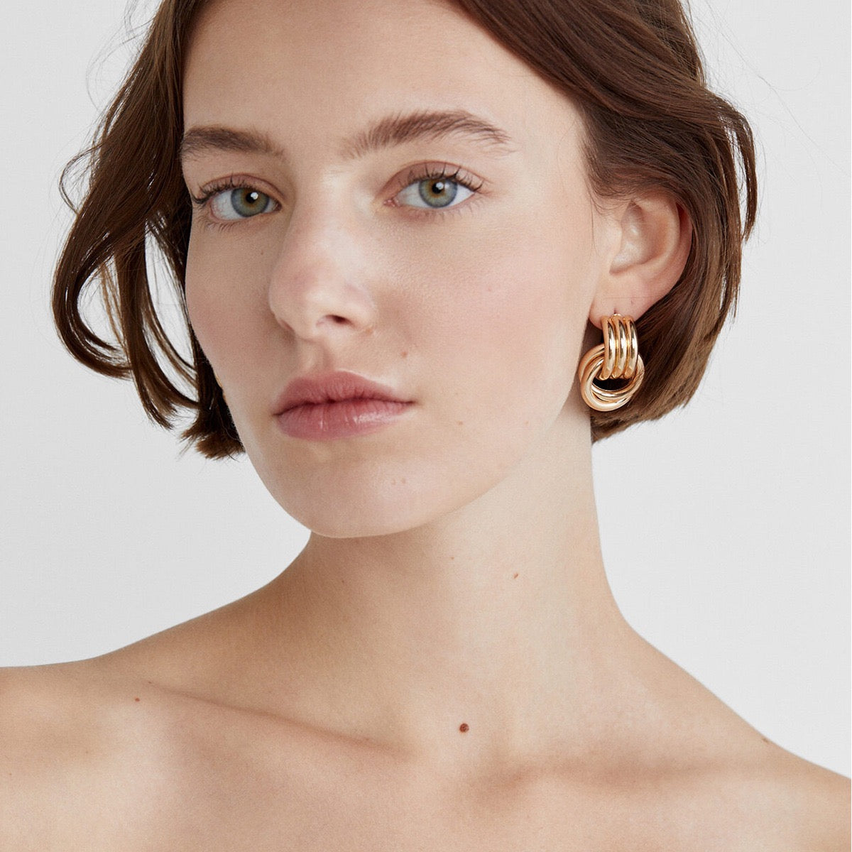 hoops abstract earrings