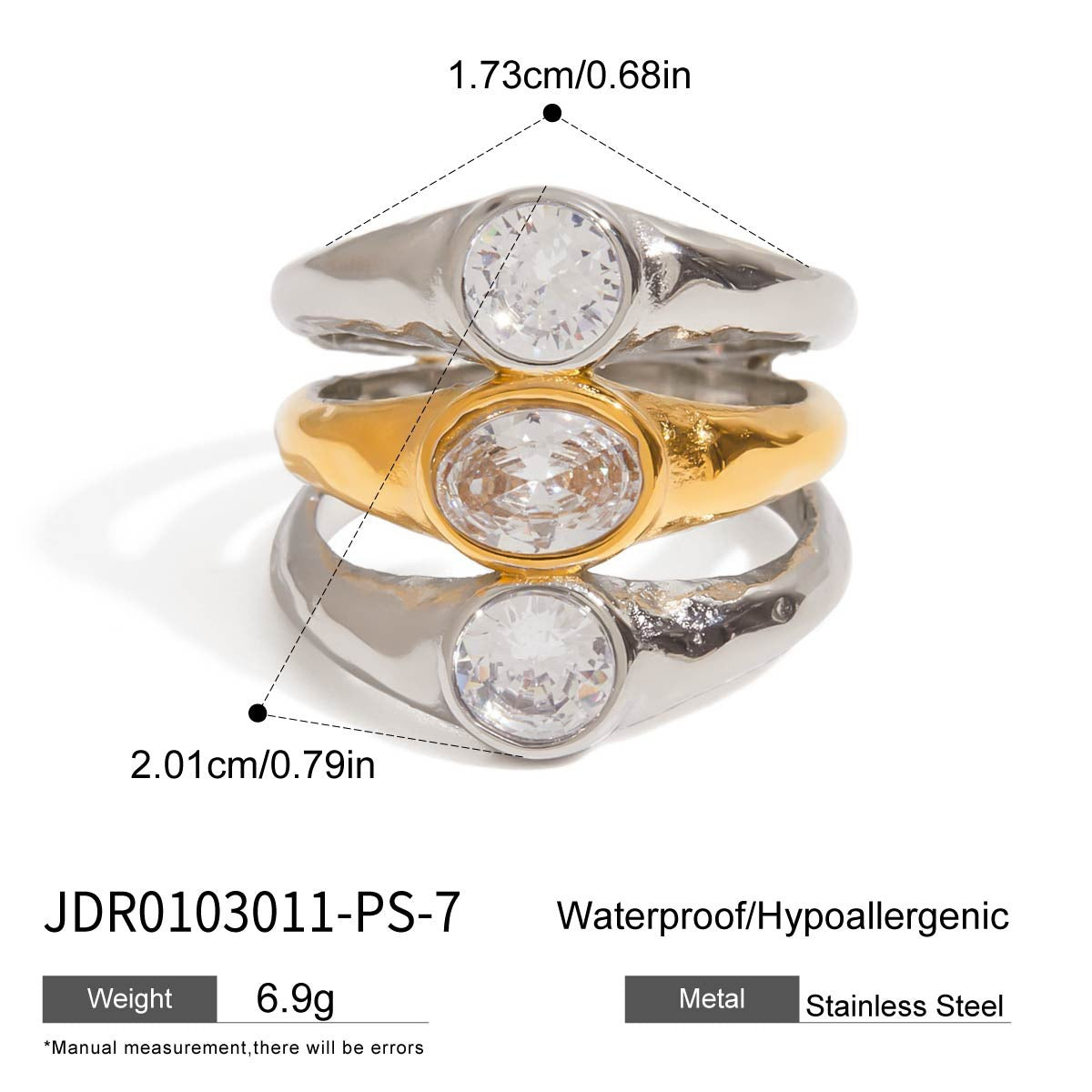 Mix metal rings