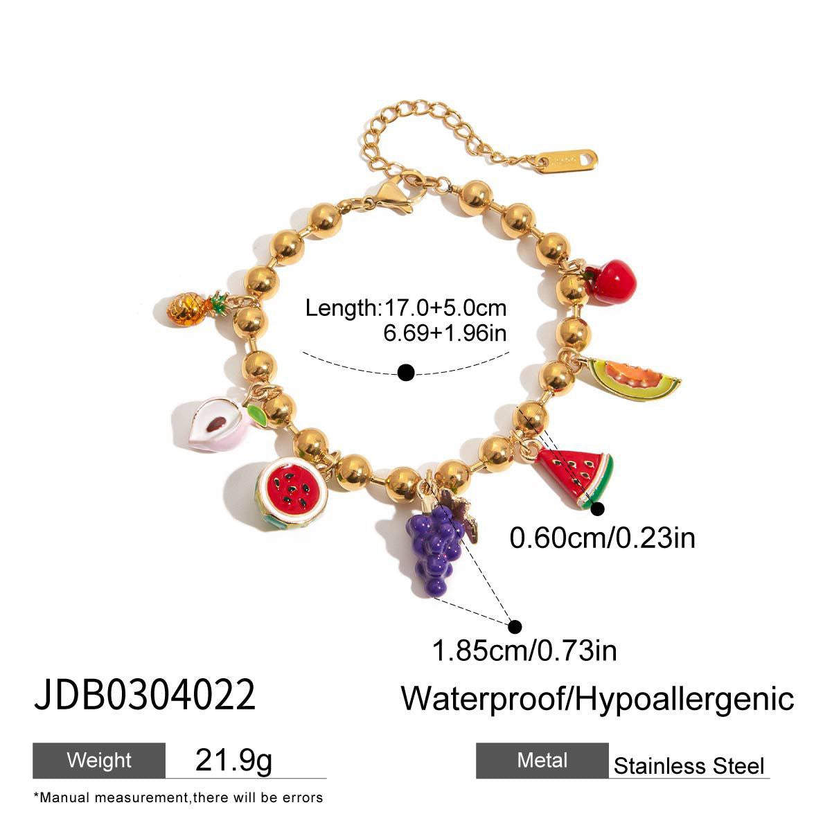 My Bali holiday fruits charm set