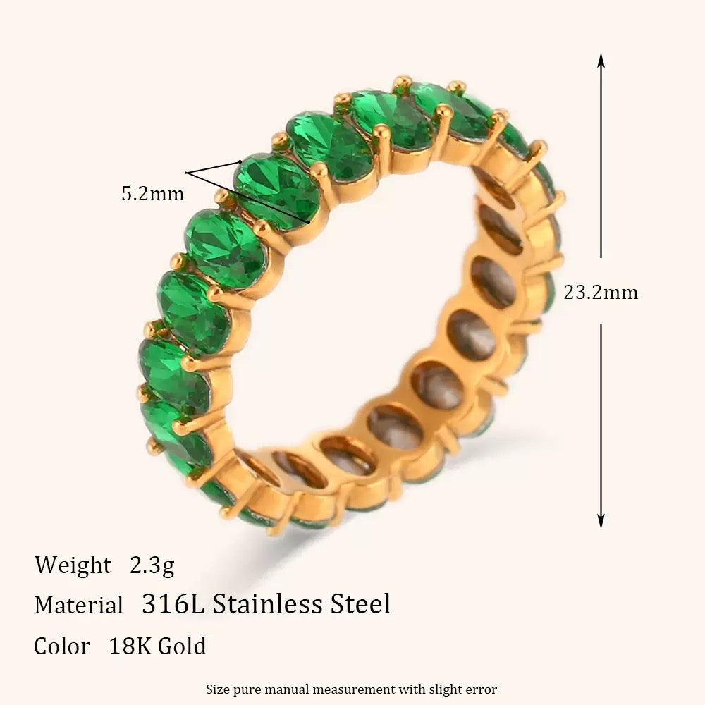 Rainbow rock band ring