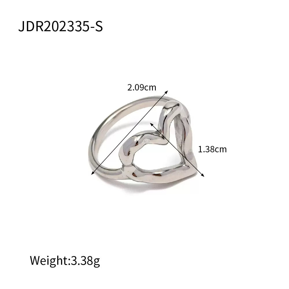 Cute heart rings