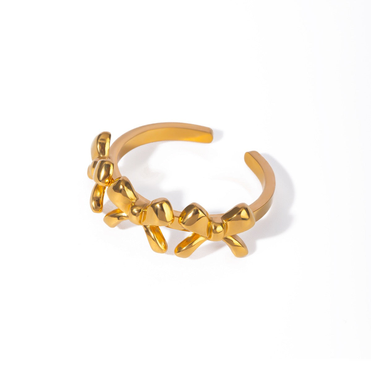 Nadia Three bows rings