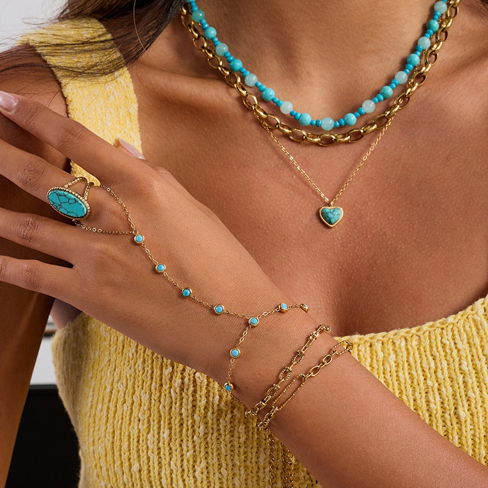 Oval stone rings